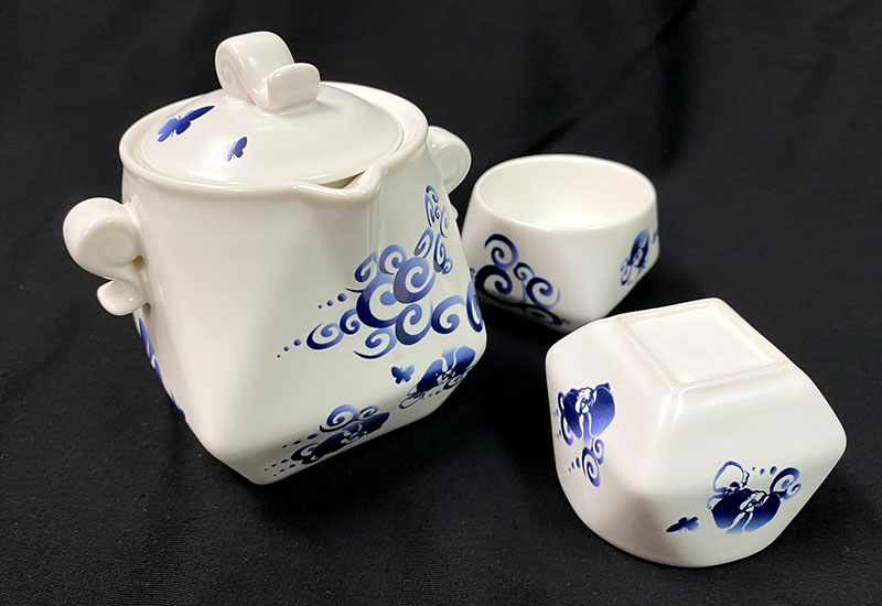 青龍天燈茶具組一壺二杯